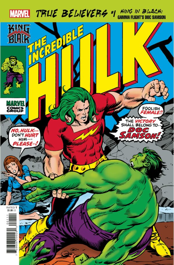 TRUE BELIEVERS (2015- SERIES) #332: King in Black: Gamma Flights – Doc Samson #1 (Hulk #141)