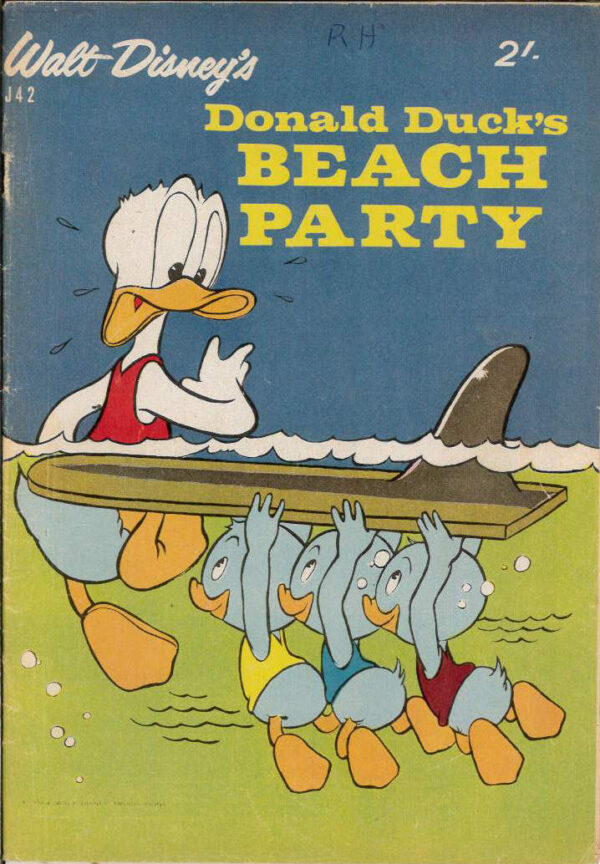 WALT DISNEY’S JUMBO SERIES (1955-1969 SERIES) #42: Donald Duck’s Beach Party – VG/FN