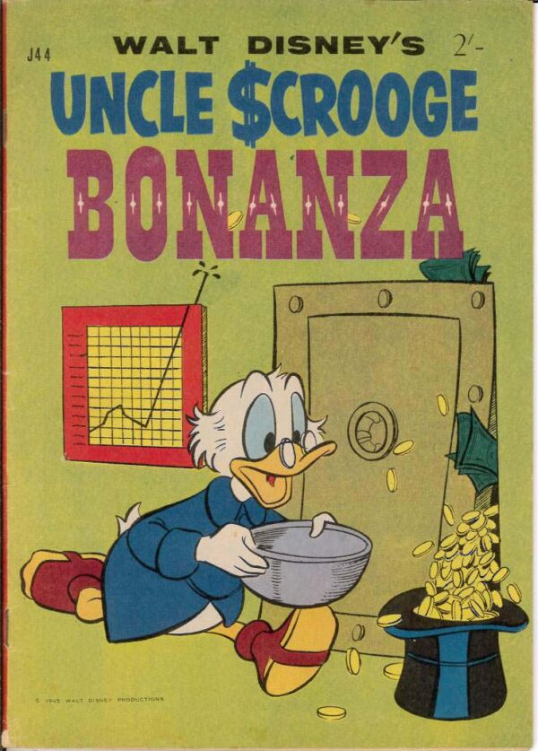 WALT DISNEY’S JUMBO SERIES (1955-1969 SERIES) #44: Carl Barks Golden Fleecing, Second-Richest Duck FN/VF Uncle