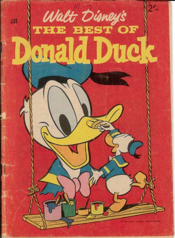 WALT DISNEY’S JUMBO SERIES (1955-1969 SERIES) #33: Carl Barks (Six stories) – GD/VG – The Best of Donald Duck