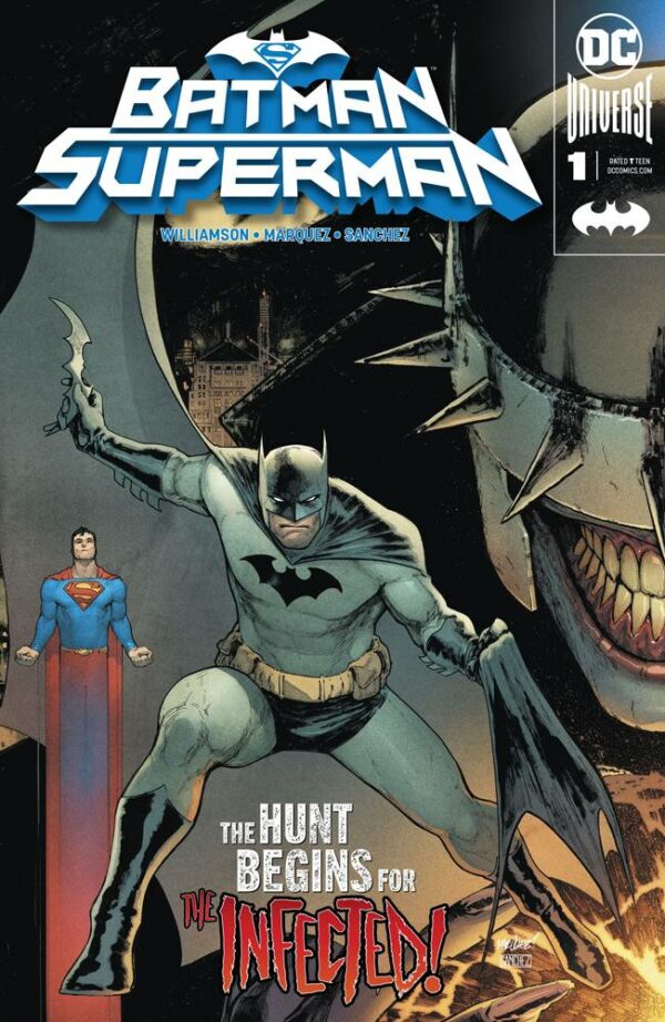 BATMAN SUPERMAN (2019 SERIES) #1: David Marquez Batman connecting cover