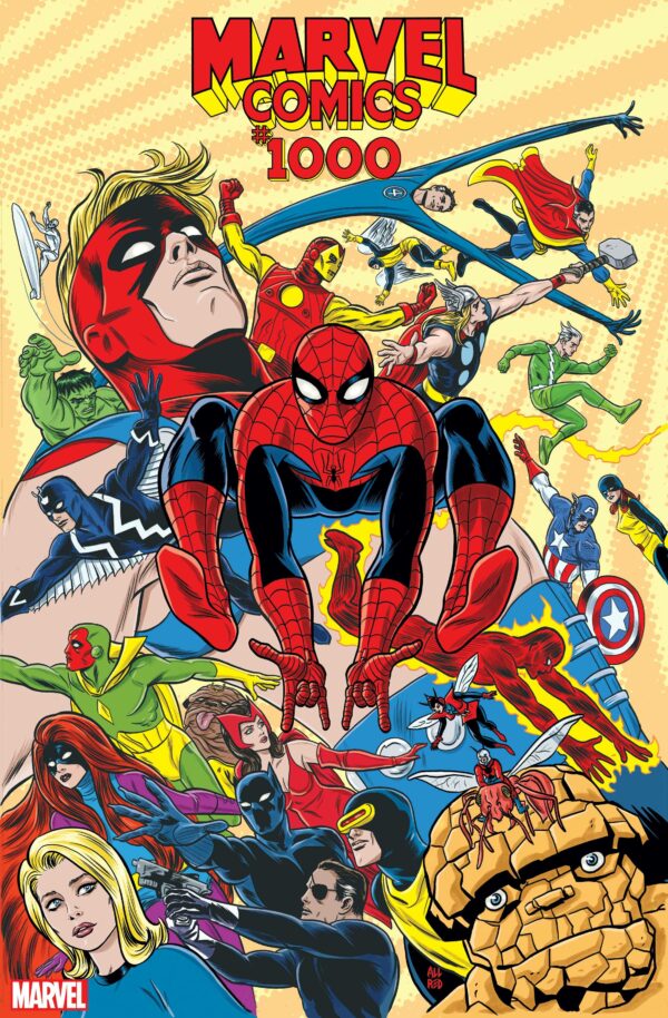 MARVEL COMICS #1000: Mike Allred 1960’s cover