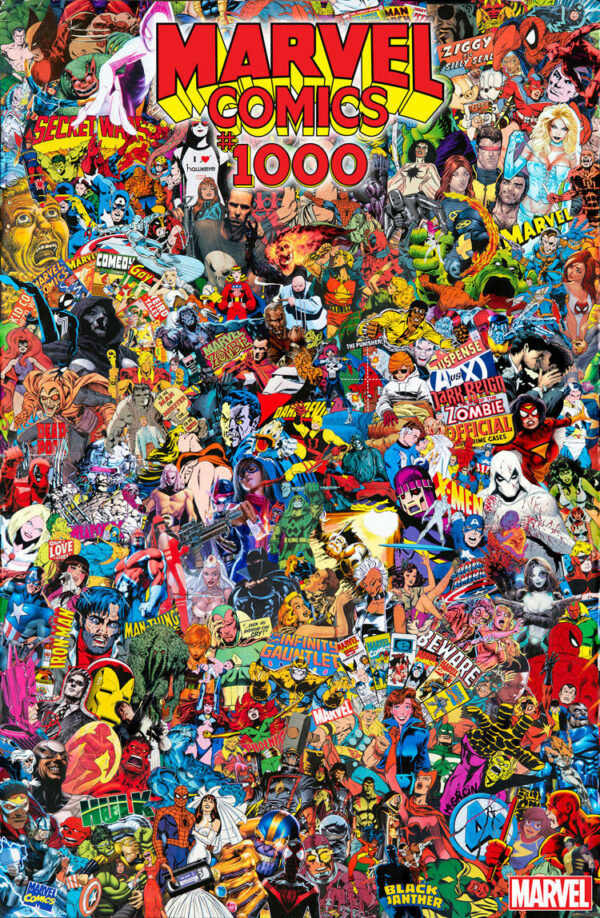 MARVEL COMICS #1000: Mr. Garcin collage cover