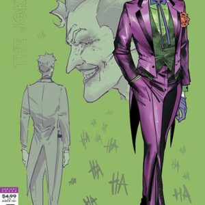 BATMAN (2016-2025 SERIES: VARIANT EDITION) #95: Jorge Jimenez Joker design cover