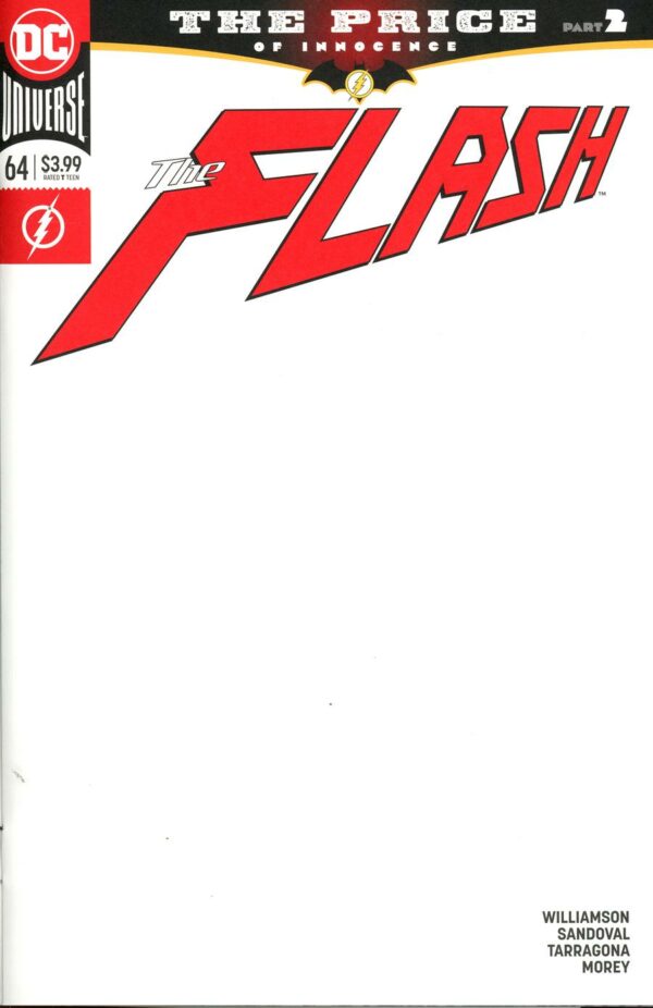 FLASH (2016-2020 SERIES: VARIANT EDITION) #64: #64 Blank Sketch cover