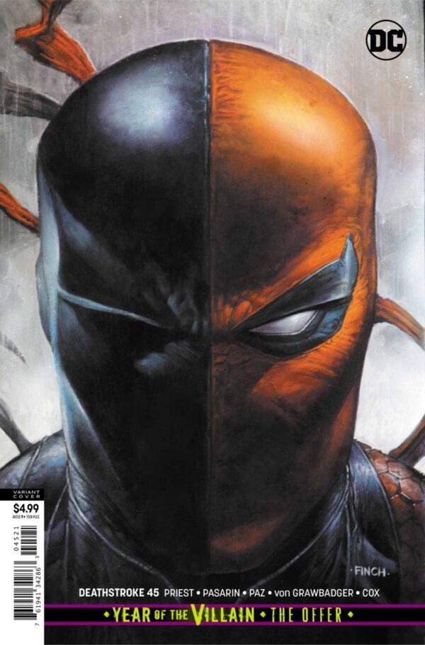 DEATHSTROKE (2016-2019 SERIES: VARIANT EDITION) #45: David Finch cover