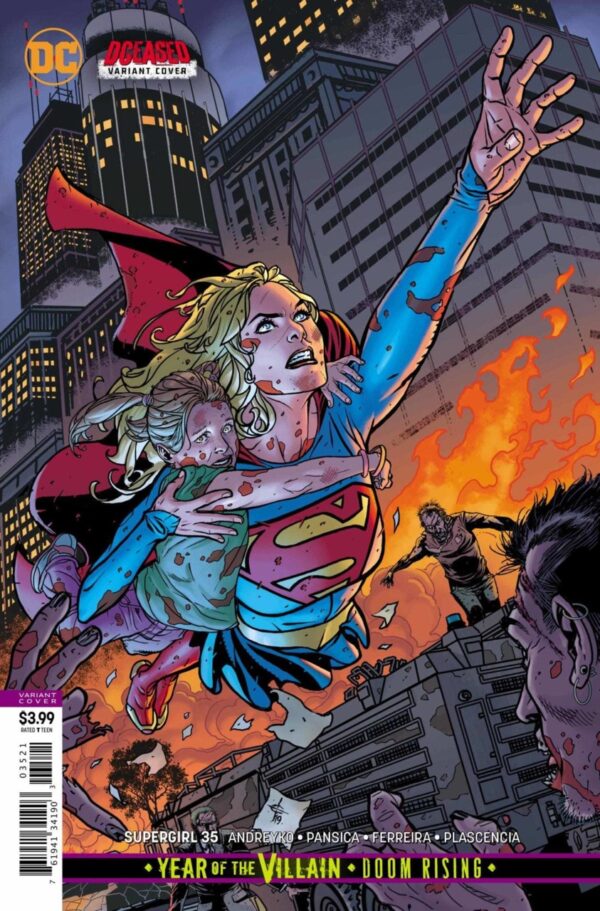 SUPERGIRL (2016-2020 SERIES: VARIANT EDITION) #35: Drew Johnson DCeased cover