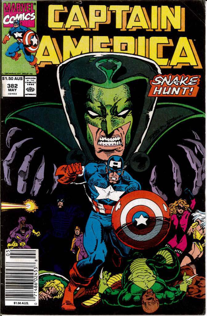 CAPTAIN AMERICA (1968: AUSTRALIAN PRICE VARIANT) #382: 6.0 (FN) CAPTAIN AMERICA (1968: AUSTRALIAN PRICE VARIANT) #382: 6.0 (FN)