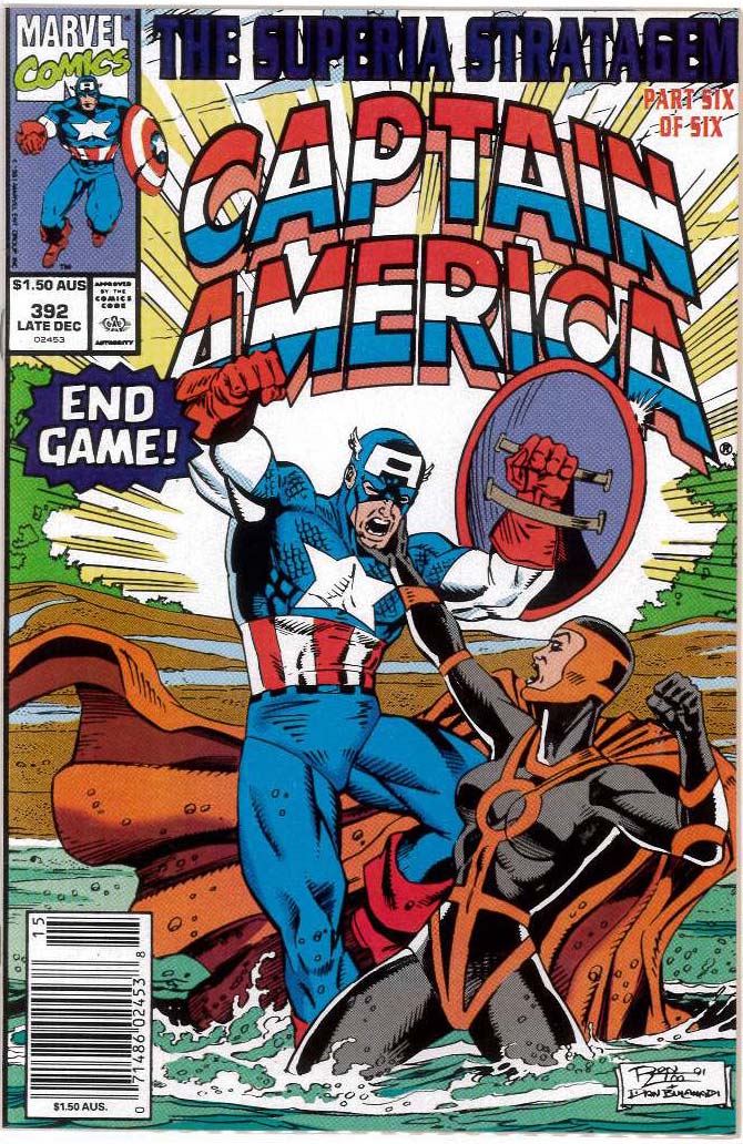 CAPTAIN AMERICA (1968: AUSTRALIAN PRICE VARIANT) #392: 9.2 (NM) CAPTAIN AMERICA (1968: AUSTRALIAN PRICE VARIANT) #392: 9.2 (NM)