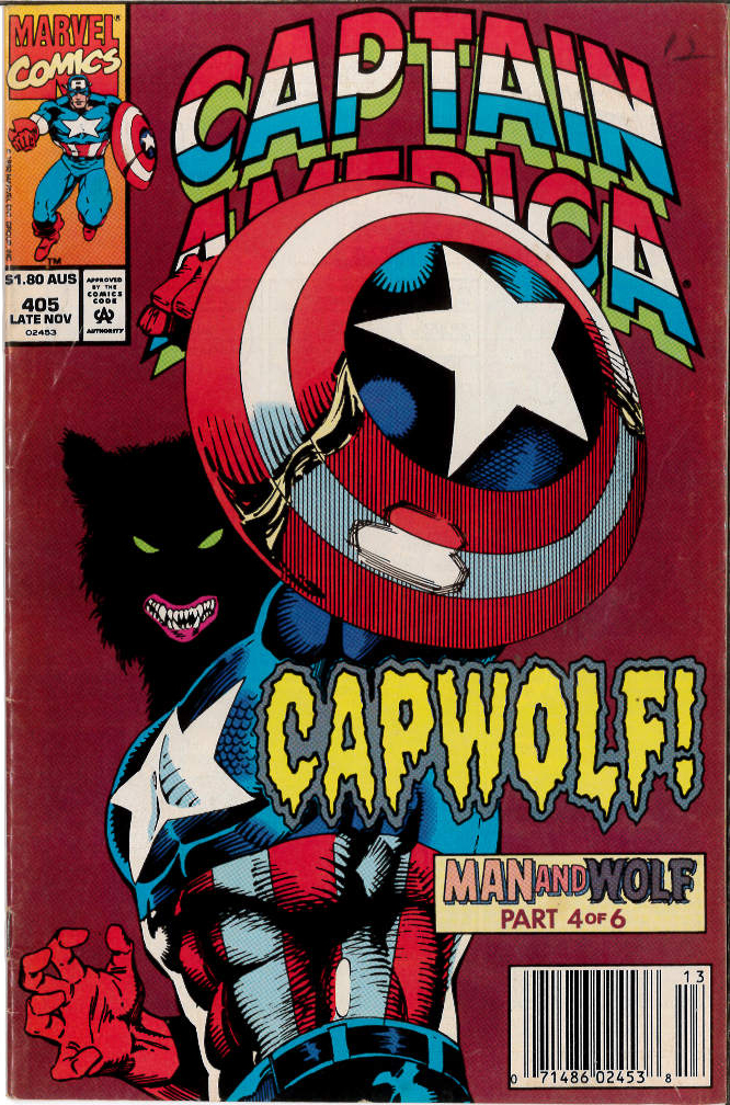CAPTAIN AMERICA (1968: AUSTRALIAN PRICE VARIANT) #405: 6.5 (FN) CAPTAIN AMERICA (1968: AUSTRALIAN PRICE VARIANT) #405: 6.5 (FN)