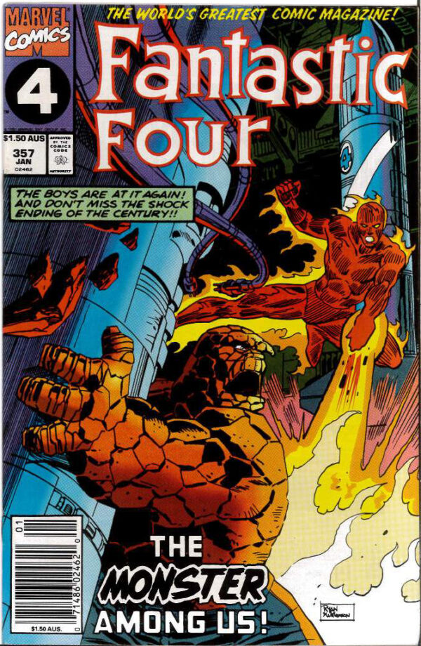 FANTASTIC FOUR (1961: AUSTRALIAN PRICE VARIANT) #357: 9.2 (NM)