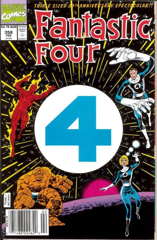 FANTASTIC FOUR (1961: AUSTRALIAN PRICE VARIANT) #358: 9.2 (NM)