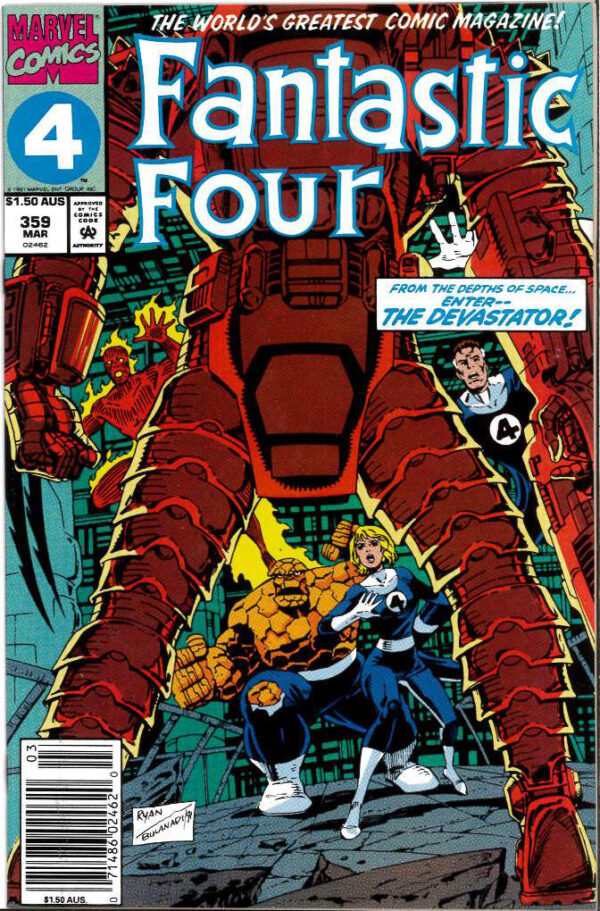 FANTASTIC FOUR (1961: AUSTRALIAN PRICE VARIANT) #359: 9.2 (NM)