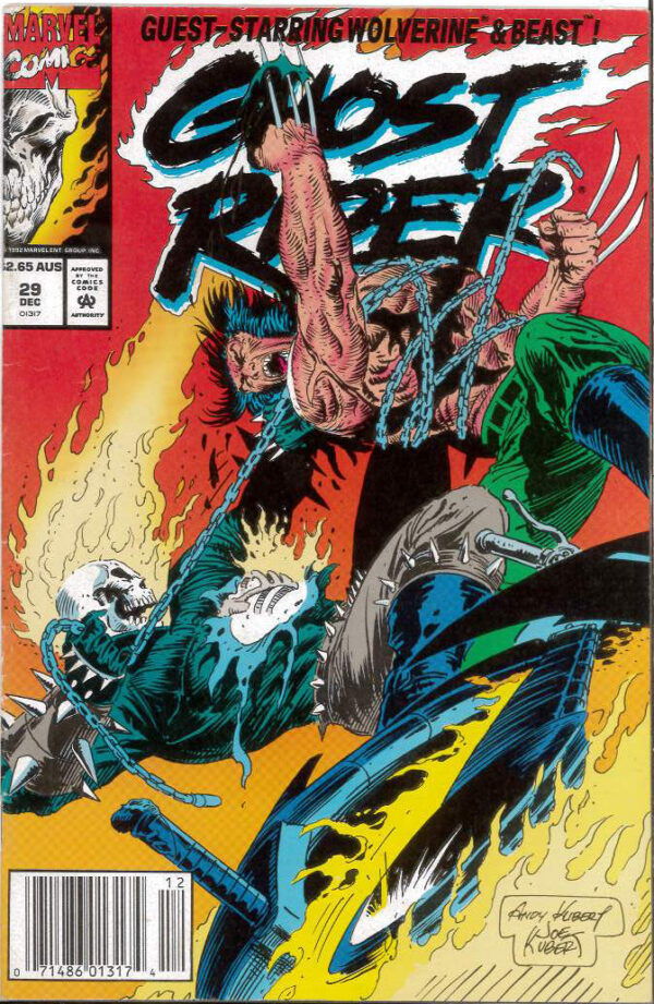 GHOST RIDER (1990: AUSTRALIAN PRICE VARIANT – APV) #29: VF/NM