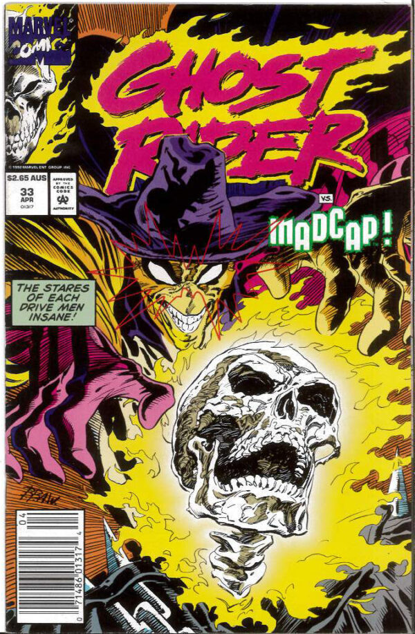 GHOST RIDER (1990: AUSTRALIAN PRICE VARIANT – APV) #33: 9.2 (NM)