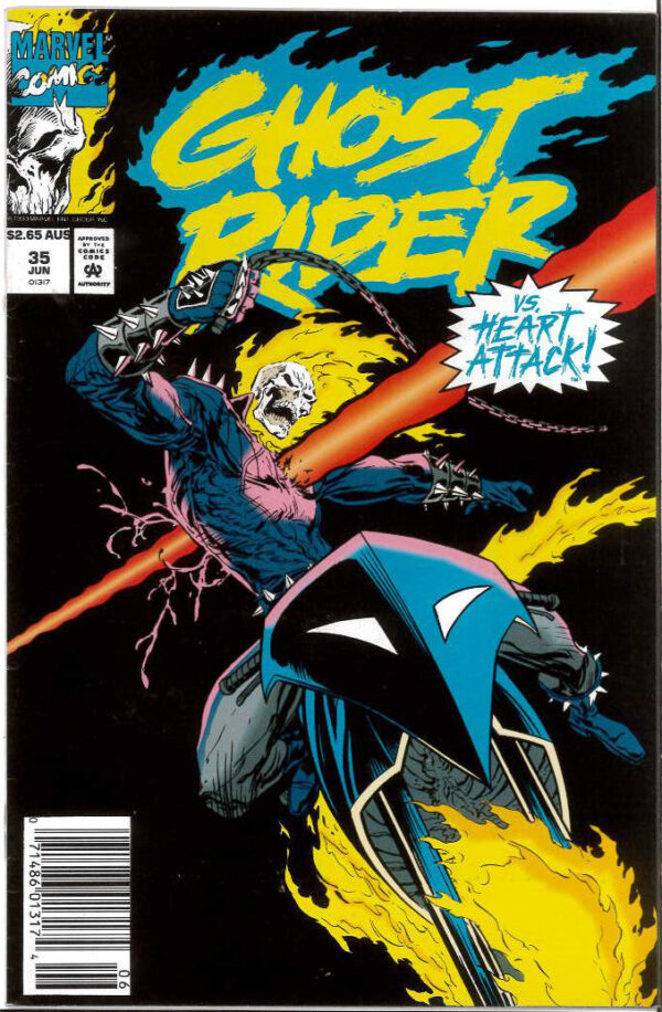 GHOST RIDER (1990: AUSTRALIAN PRICE VARIANT – APV) #35: 9.2 (NM)