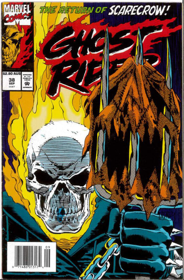 GHOST RIDER (1990: AUSTRALIAN PRICE VARIANT – APV) #38: 9.2 (NM)