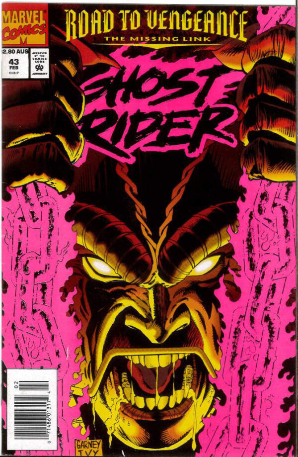 GHOST RIDER (1990: AUSTRALIAN PRICE VARIANT – APV) #43: 9.2 (NM)