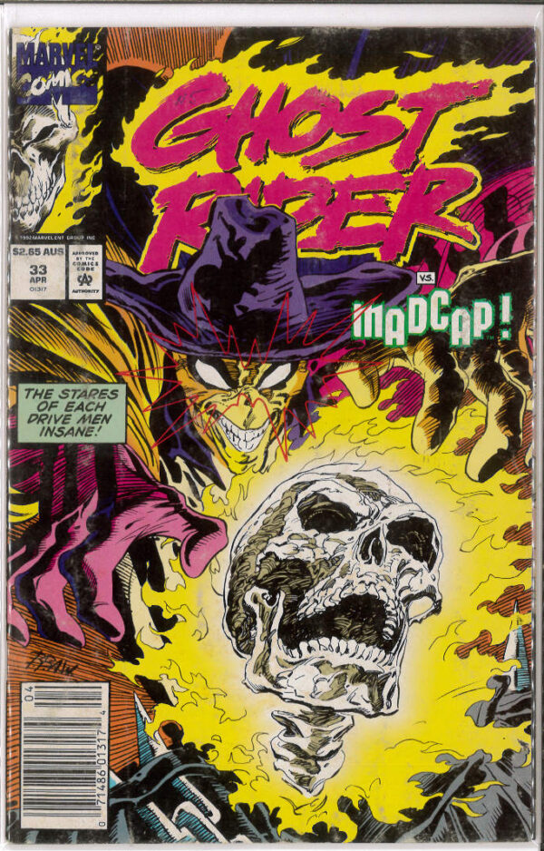 GHOST RIDER (1990: AUSTRALIAN PRICE VARIANT – APV) #33: 6.0 (FN)