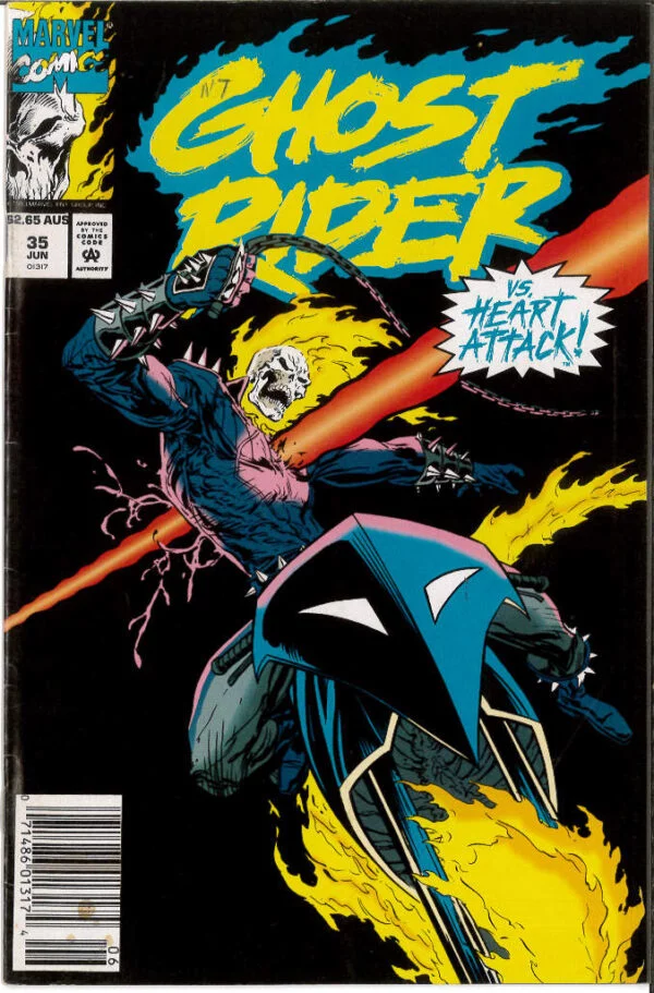 GHOST RIDER (1990: AUSTRALIAN PRICE VARIANT – APV) #35: 6.0 (FN)