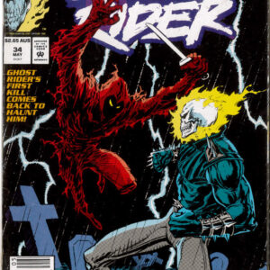 GHOST RIDER (1990: AUSTRALIAN PRICE VARIANT – APV) #34: 8.0 (VF)