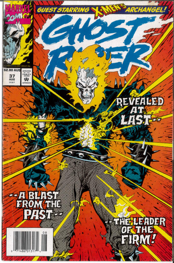 GHOST RIDER (1990: AUSTRALIAN PRICE VARIANT – APV) #37: 8.0 (VF)