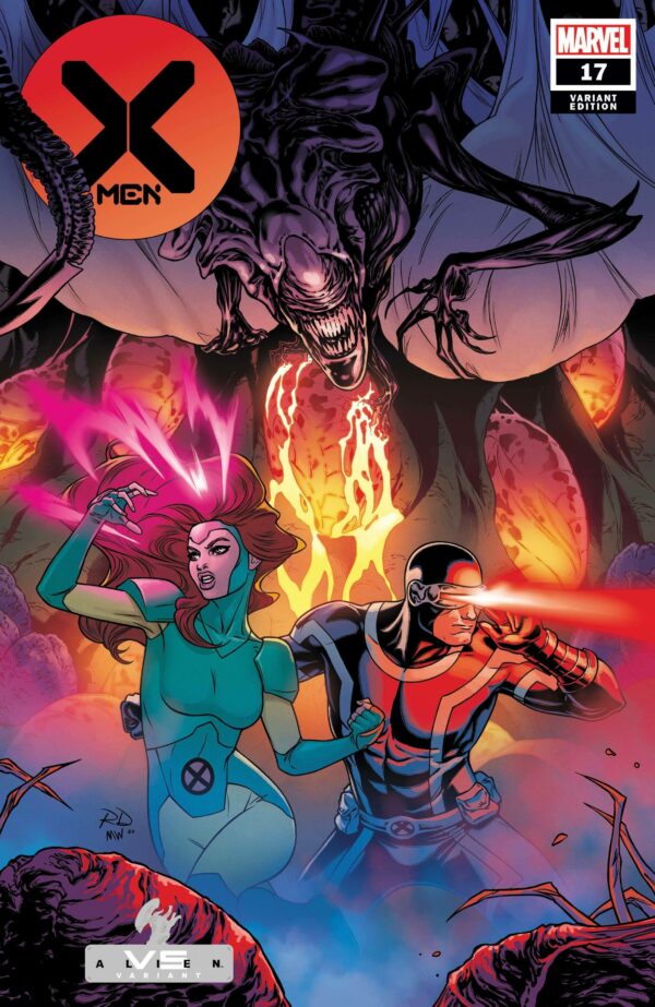 X-MEN (2019 SERIES) #17: Russell Dauternman Marvel VS. Alien cover