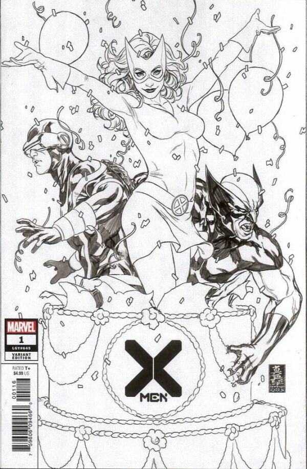 X-MEN (2019 SERIES) #1: Mark Brooks B&W Party cover