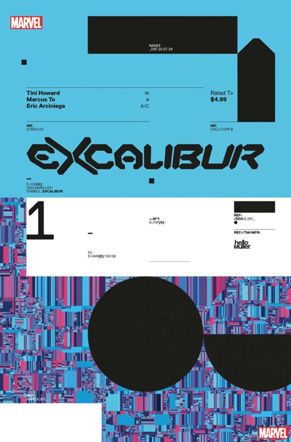 EXCALIBUR (2019 SERIES) #1: Jonathan Hickman Design cover