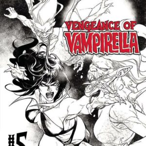 VENGEANCE OF VAMPIRELLA (2019 SERIES) #5: Stephen Segovia B&W incentive cover
