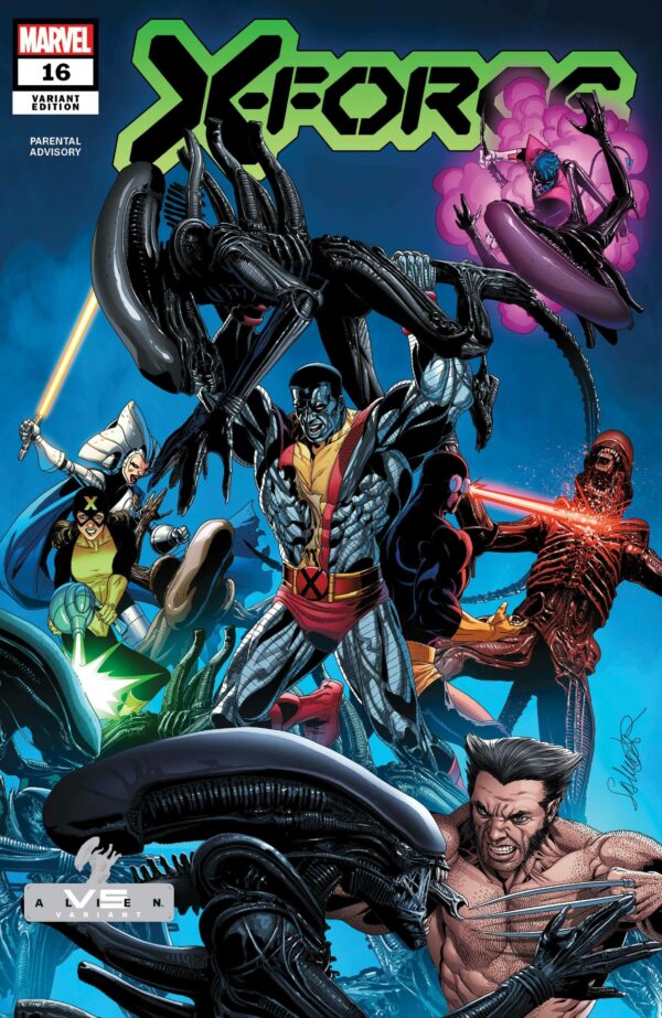 X-FORCE (2019 SERIES) #16: Salvador Larroca Marvel VS. Alien cover