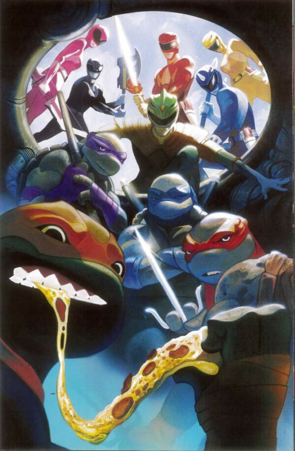 POWER RANGERS/TEENAGE MUTANT NINJA TURTLES #5: Mike Del Mundo unlock cover