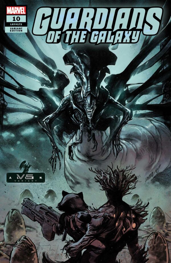 GUARDIANS OF THE GALAXY (2020 SERIES) #10: Pepe Larraz Marvel VS. Alien cover