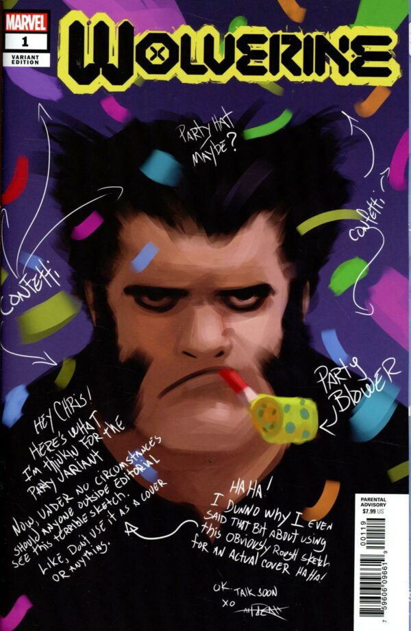 WOLVERINE (2020 SERIES) #1: Rahzzah Party sketch cover