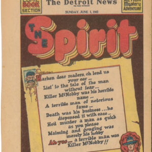 SPIRIT SECTION (1940-1952 SERIES) #53: FN Jun 1 1941 Will Eisner