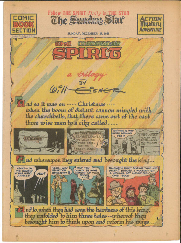 SPIRIT SECTION (1940-1952 SERIES) #83: FN Dec 28 1941 Will Eisner inc Lady Luck and Mr Mystic