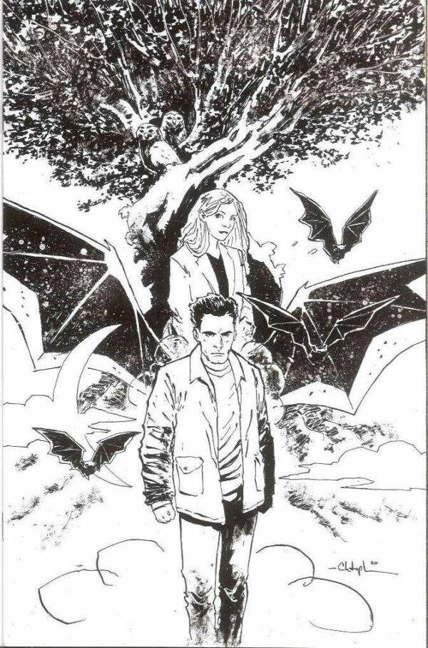 ANGEL AND SPIKE #14: Christopher Mitten cover