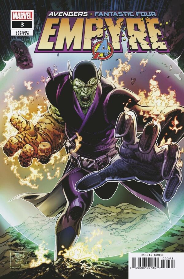 EMPYRE #3: Tony Daniel Kree/Skrull cover