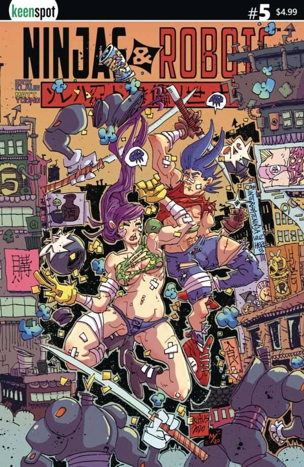 NINJAS AND ROBOTS #5: Erik Klause cover A