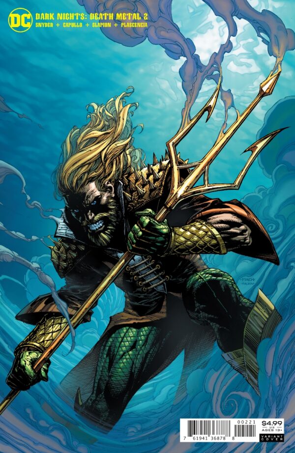 DARK NIGHTS: DEATH METAL #2: David Finch Aquaman cover