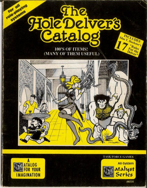 GENERIC RPG SOURCEBOOKS #8531: Hole Delver’s Catalog: 100’s of items (Task Force Games) VF