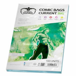 ULTIMATE GUARD COMIC BAGS (100 PACK) #1: Current Size (175 x 268mm – 6 7/8 x 10.5 inch)