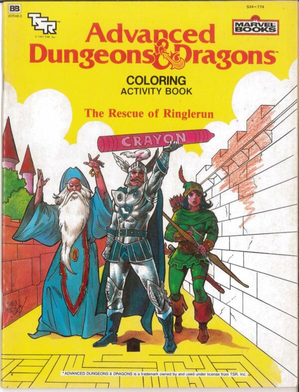 AD&D COLORING ACTIVITY BOOK #3: 9.0 (VF/NM)