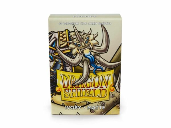 DRAGON SHIELD CARD SLEEVES (JAPANESE 60 PACK YGO) #16: Ivory Matte