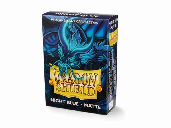 DRAGON SHIELD CARD SLEEVES (JAPANESE 60 PACK YGO) #8: Night Blue Matte