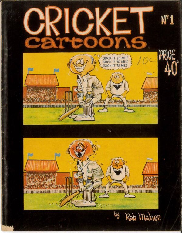 CRICKET CARTOONS BY ROB MAHER (1970’S) #1: (FN)
