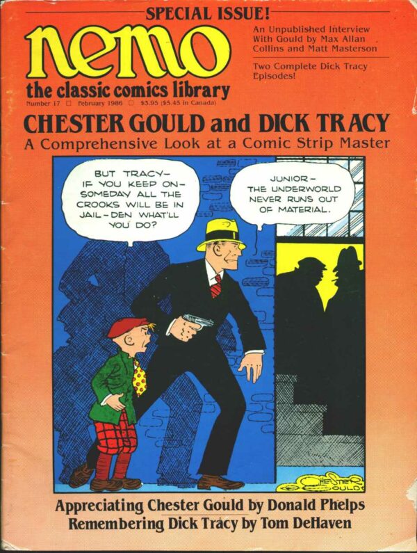 NEMO: THE CLASSIC COMICS LIBRARY (1983 SERIES) #17: Chester Gould and Dick Tracy 9.0 (VF/NM)