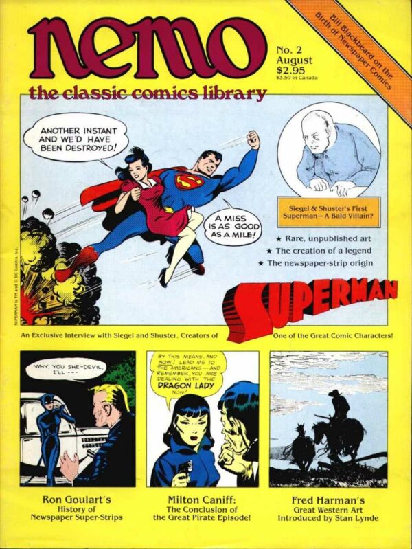 NEMO: THE CLASSIC COMICS LIBRARY (1983 SERIES) #2: Superman issue, rare unpublished art. 9.2 (NM)