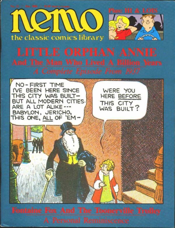 NEMO: THE CLASSIC COMICS LIBRARY (1983 SERIES) #23: Little Orphan Annie Complete Episode from 1937 9.2 (NM)