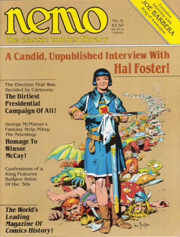 NEMO: THE CLASSIC COMICS LIBRARY (1983 SERIES) #9: Hal Foster interview 9.2 (NM)